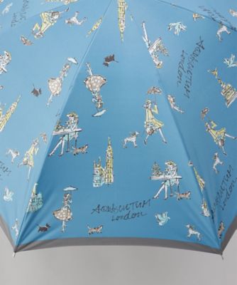 晴雨兼用長傘 ガールプリント 1AQ 23076 | Aquascutum (Women